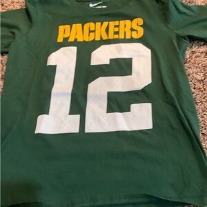 Boys Youth Medium The Nike Tee Green Bay Packers Aaron Rodgers